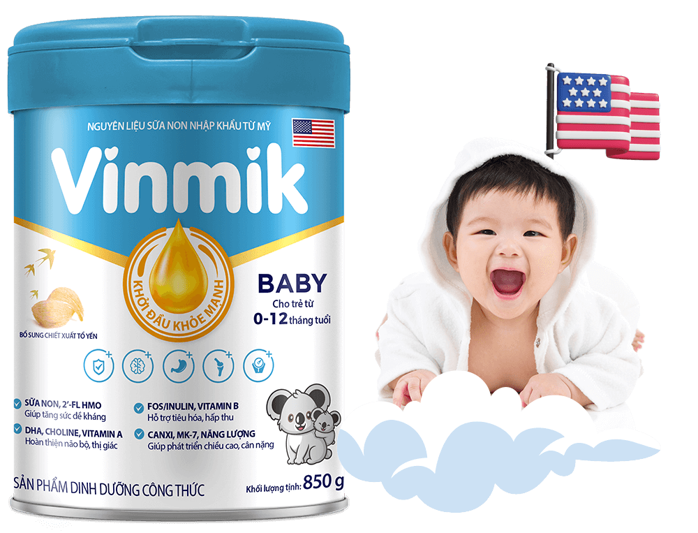 Sữa VinMịk dành cho trẻ mấy tuổi