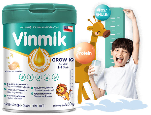 VinMik Grow IQ - Dành cho bé từ 1-10 tuổi
