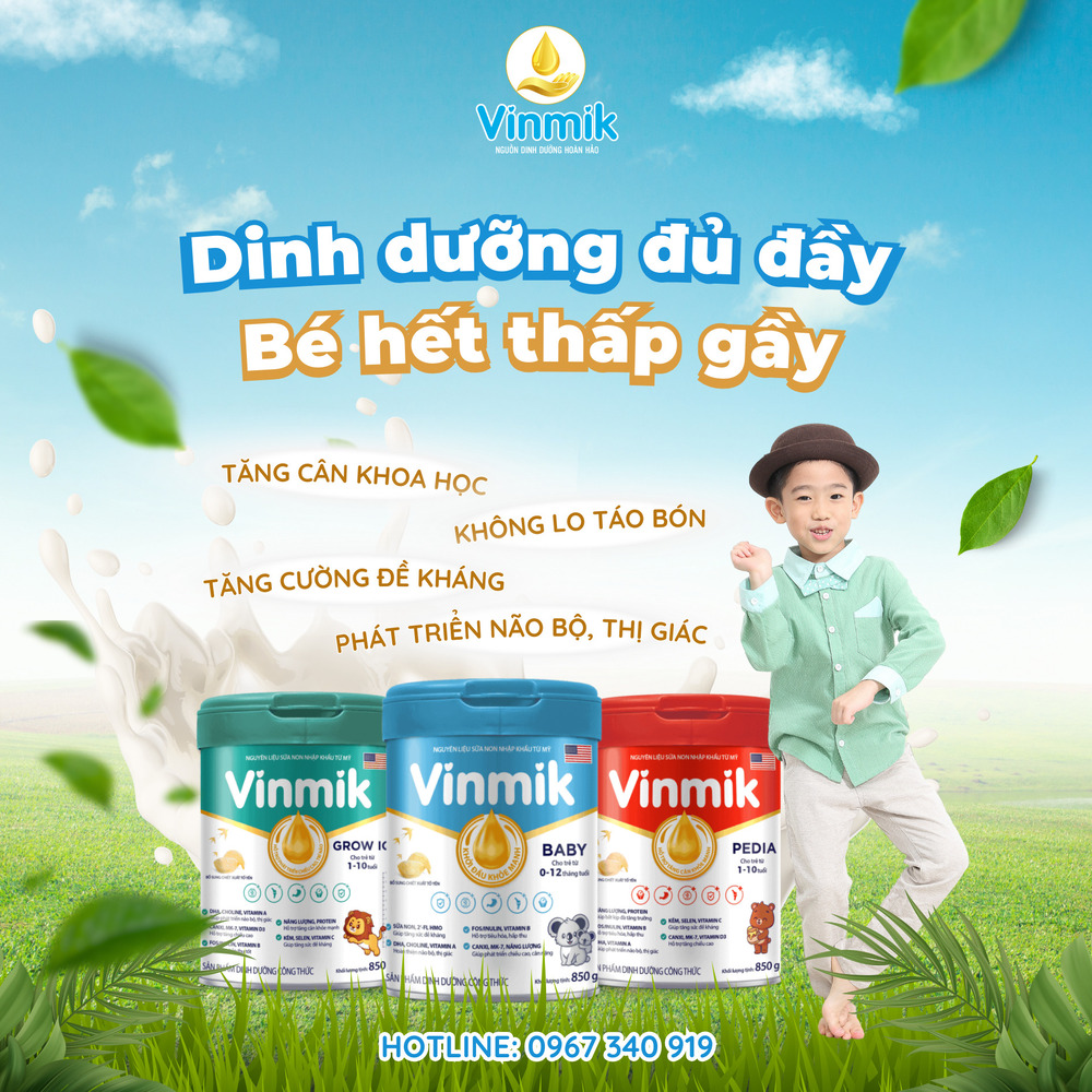 Vinmik – Sữa non hỗ trợ toàn diện cho bé