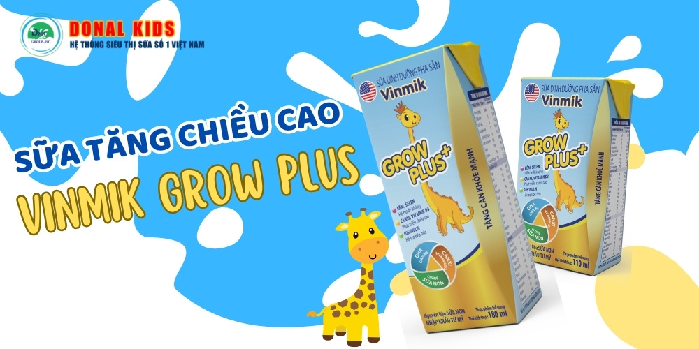 Lợi ích vượt trội khi sử dụng sữa dinh dưỡng pha sẵn Vinmik Grow Plus