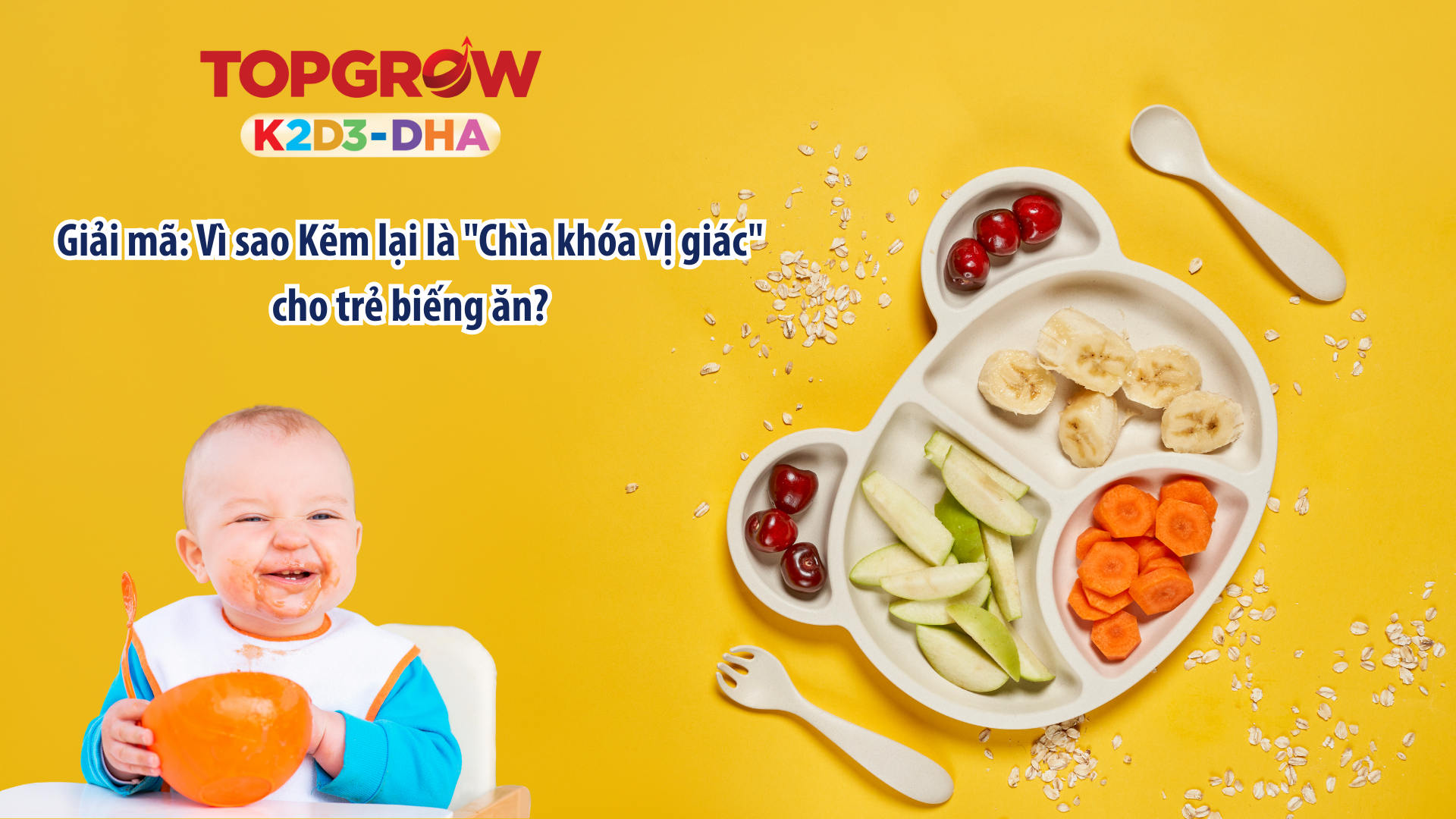 Giải mã: Vì sao Kẽm lại là "Chìa khóa vị giác" cho trẻ biếng ăn?